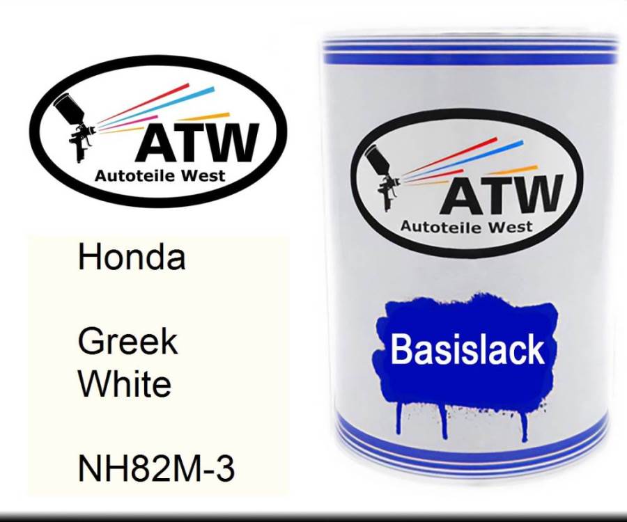 Honda, Greek White, NH82M-3: 500ml Lackdose, von ATW Autoteile West.